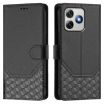 Ulefone Note 18 Ultra Black RFID Leather Phone Case Honeycomb Design - 2
