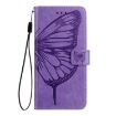 Xiaomi Civi 5 Pro 5G Butterfly Embossed Leather Case - Light Purple - 3