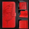 Xiaomi 15S Pro 5G Red Embossed Butterfly Leather Phone Case - 6