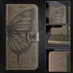 Xiaomi 15S Pro 5G Grey Embossed Butterfly Leather Phone Case - 6