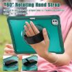 iPad Pro 13 2024 Heavy Duty Hybrid Case with Hand Grip & Strap Green - 5