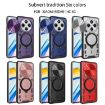 Redmi 14C 4G CD Texture Camshield Magnetic Holder Case Black - 2