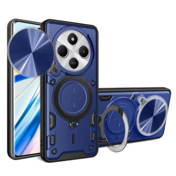 Redmi 14C 4G Blue CD Texture Camshield Magnetic Holder Case - 1