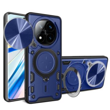 Redmi Note 14 Pro+ 5G Blue Camshield Magnetic Holder Phone Case - 1