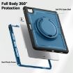 iPad Pro 13 2024 Honeycomb Hybrid Case with Handle & Strap - Navy Blue - 3