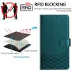 OnePlus Ace 5 Racing RFID Leather Phone Case - Peacock Green - 4