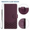 OnePlus Ace 5 Racing Violet RFID Leather Phone Case - Honeycomb Design - 5