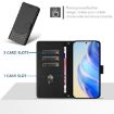 Vivo S30 Pro Mini Honeycomb Embossing RFID Leather Case - Black - 3