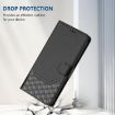 Vivo S30 Pro Mini Honeycomb Embossing RFID Leather Case - Black - 7