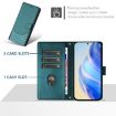 Realme 14 5G/14T 5G Peacock Green RFID Leather Phone Case - 3