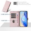 Realme 14x/V70/C75 5G Pink Honeycomb RFID Leather Phone Case - 3