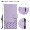 Realme 14x/V70/C75 5G Honeycomb RFID Leather Case Light Purple - 5