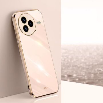 XINLI 6D Electroplate TPU Phone Case for Xiaomi Civi 5 Pro - Pink - 1