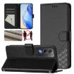 OPPO A5/A3 Pro 5G Honeycomb RFID Leather Phone Case - Black - 1