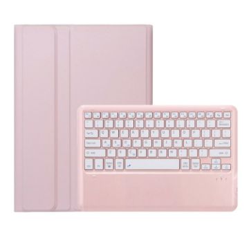 Huawei MatePad Pro 12.2 Pink White Bluetooth Keyboard Leather Case - 1