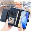 Infinix GT 30 Pro Blue Leather Phone Case with Multi-Card Slots & Zipper - 5