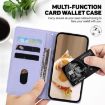 Infinix Hot 50 Pro 4G Purple Cute Cats RFID Leather Phone Case - 6
