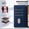 Infinix Hot 50 Pro+ 4G Blue RFID Leather Phone Case with Cute Cats - 7