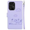 Infinix Note 50 Pro+ Purple Cute Cats RFID Leather Phone Case - 3