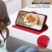 Infinix Zero 40 4G/5G Red RFID Leather Phone Case with Cute Cats Design - 5