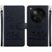 Infinix Zero 40 4G/5G Black RFID Leather Phone Case with Cute Cats - 1