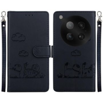 Infinix Zero 40 4G/5G Black RFID Leather Phone Case with Cute Cats - 1
