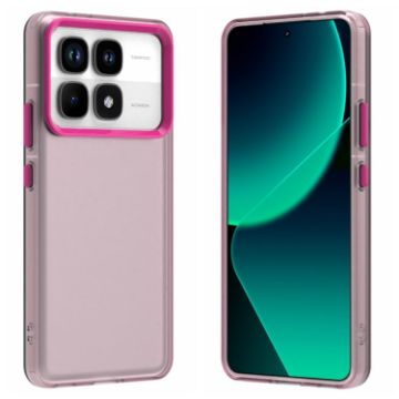 Red Shockproof Phone Case for Redmi K70 Ultra - Candy PC Hybrid TPU - 1