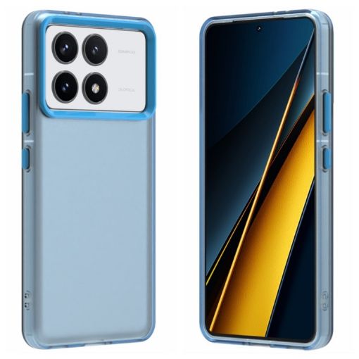 Redmi K70 Shockproof Phone Case - Blue Candy PC Hybrid TPU - 1