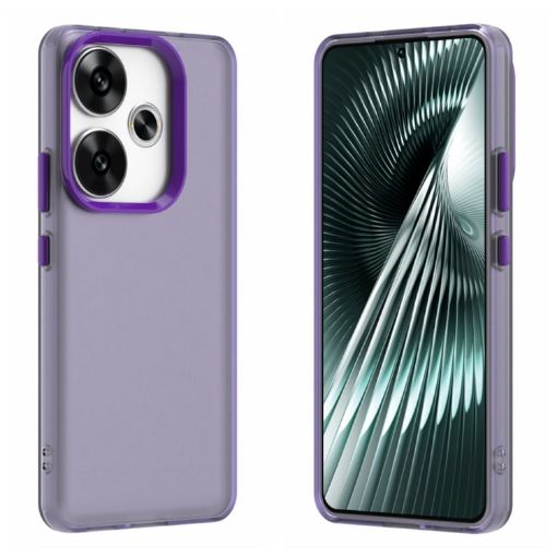 Redmi Turbo 3 Shockproof Phone Case - Purple Candy PC Hybrid TPU - 1