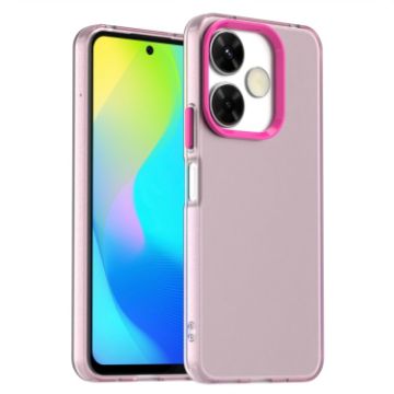 Red Shockproof Phone Case for Redmi Note 13R - Candy PC Hybrid TPU - 1