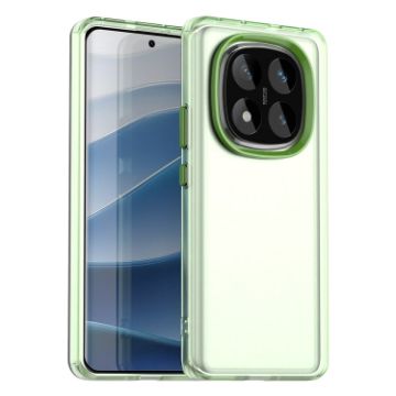 Redmi Note 14 Pro 5G Shockproof Phone Case - Green Hybrid TPU/PC - 1