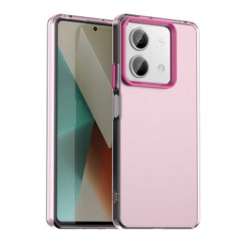 Red Shockproof Phone Case for Redmi Note 13 5G - Candy PC Hybrid TPU - 1