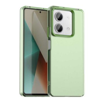 Redmi Note 13 5G Shockproof Phone Case - Green Candy PC Hybrid TPU - 1