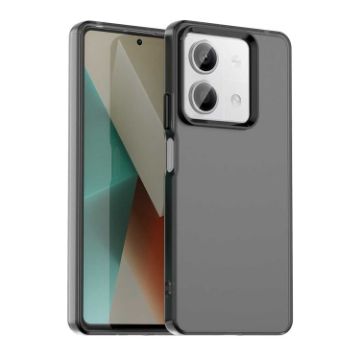 Redmi Note 13R Pro Shockproof Candy PC Hybrid TPU Case - Black - 1