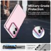 Red Shockproof Phone Case for Redmi Note 13R Pro - Candy PC Hybrid TPU - 2