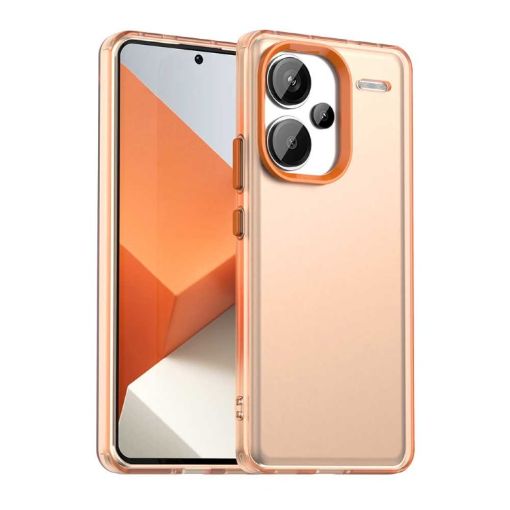 Redmi Note 13 Pro+ Shockproof Case - Candy Orange Hybrid TPU/PC - 1