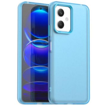 Redmi Note 12 5G/Poco X5 Shockproof Candy PC TPU Case - Blue - 1