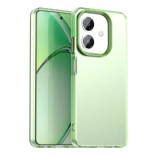OPPO A3i 5G Shockproof Phone Case - Green Candy PC Hybrid TPU - 1