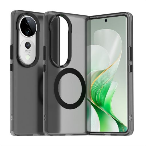 Vivo S19 Pro Black Candy Magsafe PC Hybrid TPU Phone Case - 1