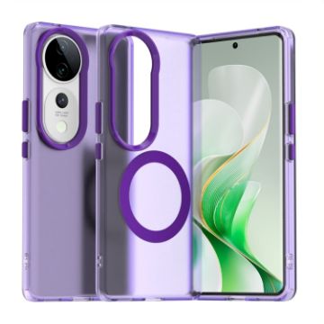 Vivo S19 Pro Candy Magsafe PC Hybrid TPU Phone Case - Purple - 1
