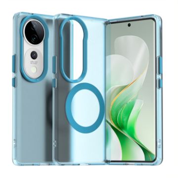 Vivo S19 Candy Magsafe PC Hybrid TPU Phone Case - Blue - 1