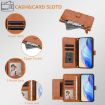 Realme 14x/C75 5G/V70 Leather Wallet Phone Case Brown - Multi-Card Slots - 5