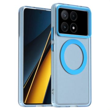Xiaomi Poco X6 Pro 5G Blue Magsafe Hybrid TPU Phone Case - 1
