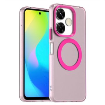 Red Magsafe Hybrid TPU Phone Case for Redmi Note 13R - 1