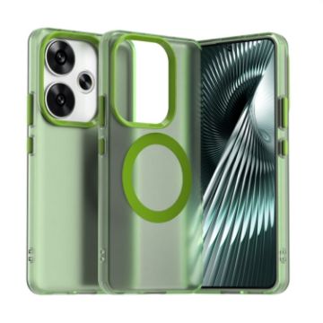 Redmi Turbo 3 Candy Magsafe PC Hybrid TPU Phone Case - Green - 1