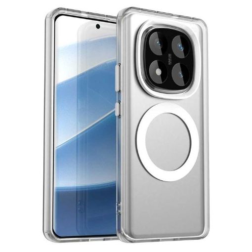 Redmi Note 14 Pro 4G White Candy Magsafe PC Hybrid TPU Case - 1