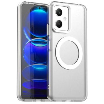 Redmi Note 12 5G/Poco X5 White Magsafe PC TPU Phone Case - 1