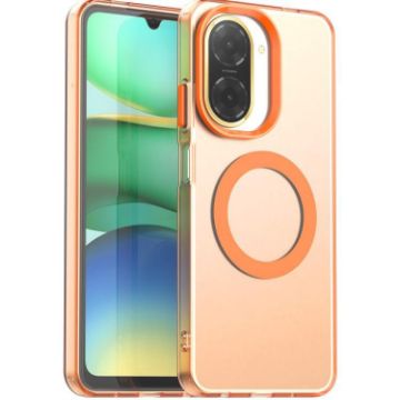 Redmi A5/Xiaomi Poco C71 Orange Magsafe PC Hybrid TPU Phone Case - 1