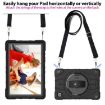 Samsung Galaxy Tab A8 Case with Bat Hand Grip Turntable Stand - Black - 6