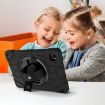 Samsung Galaxy Tab A8 Case with Bat Hand Grip Turntable Stand - Black - 8